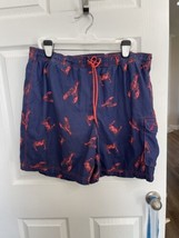 Nautica Lobster and Crab Print Swim Trunks - Size XXL Bathing Suit Nautical Mens - £13.38 GBP