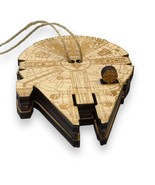 Ornament - Mfalcon - Raw Wood 4x3 Inches - $552.77 MXN