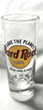 Hard Rock Cafe New Orleans Shotglass 4&quot; Tall 2 oz Classic Style Black Le... - £7.95 GBP