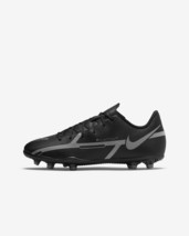 New Nike Phantom Jr GT2 Club Fg / Mg Youth Sz 4Y Black Boys Soccer Shoes Cleats - £38.58 GBP