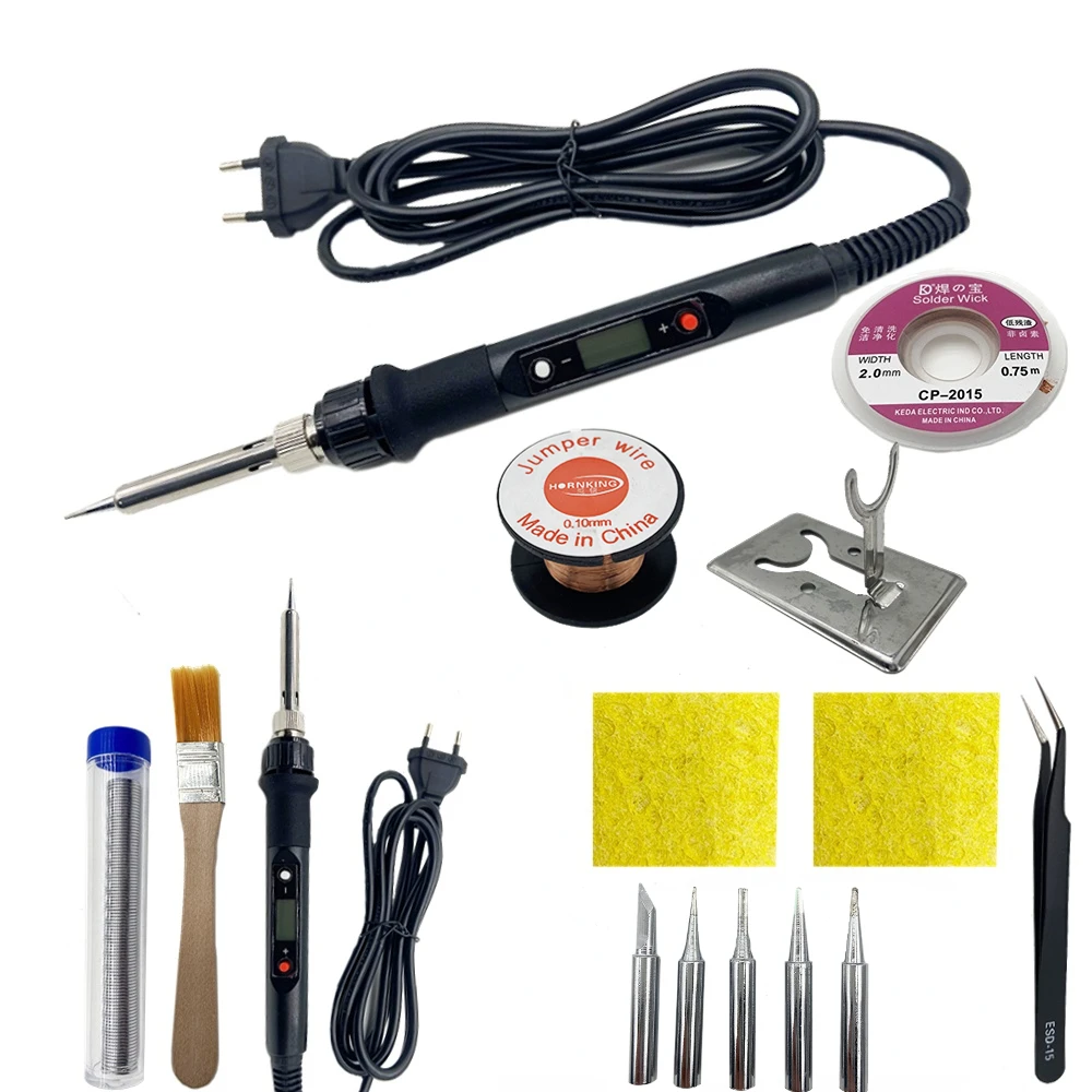 New Electric Soldering  Kit Set Digital Temperature Adjustable  Welding ... - $137.65