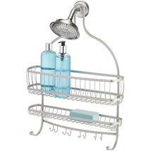 iDesign York Lyra Jumbo Hanging Shower Organizer - 16&quot; x 4&quot; x 22.5&quot;, Satin - £47.20 GBP