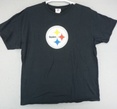 Pittsburgh Steelers Mens Shirt XL Short Sleeve Black NFL Team Apparel - $15.81
