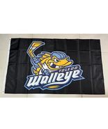 ECHL Toledo Walleye Black Flag 3*5ft (90cm*150cm) Polyester - $20.99