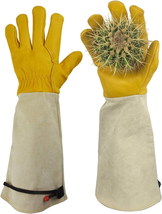 GLOSAV Gardening Gloves Thorn Proof for Rose Pruning &amp; Cactus Trimming, Long Lea - £28.46 GBP