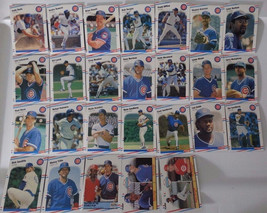 1988 Fleer Chicago Cubs Team Set Of 26 Baseball Cards - $3.00