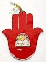 Home Blessing Hamsa Hand Ceramic Hand Made Art Design - £46.91 GBP
