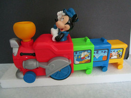 Disney Mickey Mouse Train Musical Expanding Motorized Mattel 2000 - £20.50 GBP