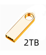 Portable 2TB USB 2.0 High Speed Flash Drive/Disk Storage/ Memory Stick Gold - £10.38 GBP