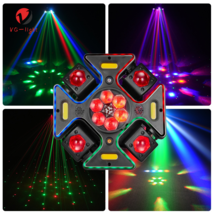 4-Arm Bee Eye DJ LED DMX Strobe Disco Stage Light 120W RGBW Laser Party ... - $327.34 CAD
