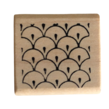 Magenta Rubber Stamp Slates Pattern Texture Background Card Making Craft... - $6.99