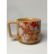 Starbucks Coffee Tea Coffee Cup Mug 2019 Cactus Flowers Peach Background 14 oz. - £17.62 GBP