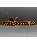 For Godzilla Badges Emblem RAGING 7.3 Orange/Black, 2 BADGES, Angry Fend... - €66,39 EUR