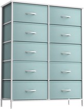 Sorbus Kids Dresser with 10 Drawers, Organizer Chest for Clothes Bedroom (Blue) - £135.48 GBP