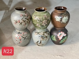 Pottery vase ceramic vase handmade in Vietnam H 22cms - £72.76 GBP
