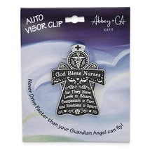 GOD BLESS NURSES Angel Visor Clip - £11.33 GBP