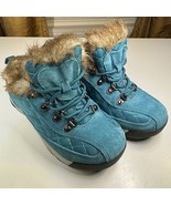 Lands End Powder Belle Teal Suede Shoe Snow Boot Women’s Size 6B 420475 - $340.42 MXN