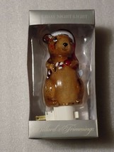 Holiday Night Light Dillard&#39;s Trimmings Stained Glass Christmas Mouse - $11.88