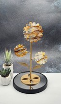 Golden Healer Hand Carved Sunflower Bouquet With Custom Stand, Crystal E... - $69.29