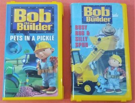 Bob the Builder Pets in a Pickle - Busy Bob &amp; Silly Spud - VHS Clam Shell Tapes - £11.84 GBP