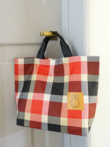 New Bruna Fuji Baking x Miffy Checker Hand Lunch Tote Bag (44cm x 31cm) - £8.78 GBP