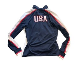 ES Sports USA Track Suit Womens Small Red White Blue Zip Jacket Pants Set image 8