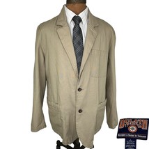 Duluth Trading Fire Hose Presentation Jacket Blazer Tan Men’s Large - £50.43 GBP