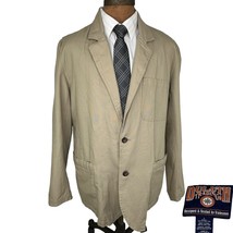 Duluth Trading Fire Hose Presentation Jacket Blazer Tan Men’s Large - £49.51 GBP