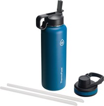 Thermoflask 40 Oz. Cobalt Double Wall Vacuum Stainless Steel Insulated Water - £30.20 GBP