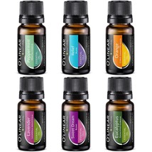 Essential Oils Set - 4 Oils &amp; 2 Blends, Top 6 Essential Oils for Diffuse... - £18.72 GBP