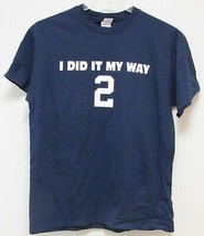MLB New York Yankees Derek Jeter I Did It My Way - T Shirt Blue Size Large - £19.74 GBP