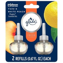 Glade PlugIns Scented Oil Refills, Air freshener,Yuzu Peach, Infused with - $10.99