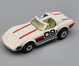 1979 Matchbox Superfast Chevy Corvette T-Tops White #09 - Lesney Made In... - $17.75