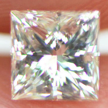 Princess Shape Diamond Loose Certified Natural Enhanced 4.30 MM 0.52 Carat G/SI1 - £371.70 GBP