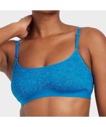 Auden Lightly Lined Scoop Neck Bralette Blue XS NEW - $20.51 CAD