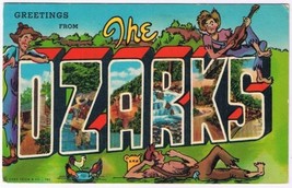 Postcard Big Letter Greetings From The Ozarks - £2.73 GBP