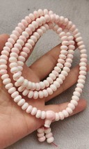 Genuine Queen Pink Conch  Shell Mala, 108 Beads Guru Bead, 8mm rondelle abacuse  - $88.00