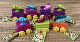 Jim Henson&#39;s Dinosaur Train Mini Train Cars Lot Of 7 Jazwares 2016 NEW - £31.37 GBP