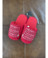 NEW Spencer’s Slippers Scuffs Naughty Merry F*cking Christmas L 9 10 - $317.52 MXN