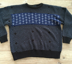 Vintage 80’s Carmelton Boxy Sweater Mens *Large *Read Measurements Chest 46 - £28.67 GBP
