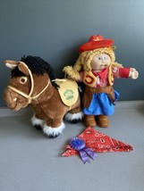 Vintage 1982 Cabbage Patch Kids Show Pony Brown And Cowgirl Girl - £47.81 GBP