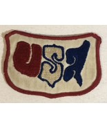 Vintage USA Patch Red White And Blue Box4 - £2.95 GBP