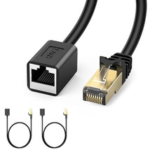 J&amp;D Ethernet Extension Cable (2 Pack), Cat 6 Ethernet Extender Cable Adapter (15 - £33.81 GBP