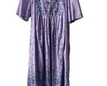 $$ Only Necessities House Dress Womens  Plus Size 14 Maxi  Purple Sweeth... - $19.39
