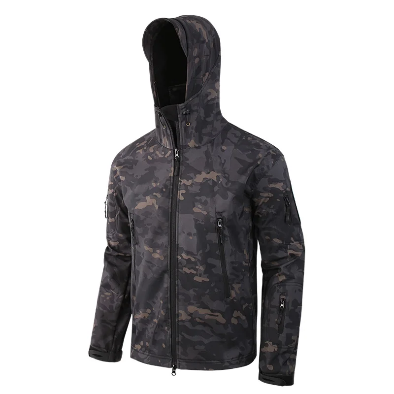  Fleece Jacket Army  Soft  Jacket Men&#39;s  Warm Skin Windbreaker Hi Waterproof Win - £113.62 GBP