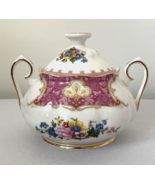 Royal Albert Lady Carlyle Sugar Bowl &amp; Lid Beautiful Condition Bone Chin... - $39.95