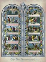 9532.Decoration Poster.Room Wall art.Home decor.Ten Comandments.Victorian Bible - £13.52 GBP+