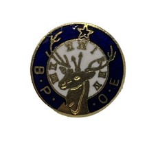 Golden Antler Elks Lodge BPOE Club Organization Enamel Lapel Hat Pin - £4.75 GBP