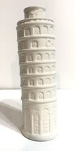 Vintage White Ceramic Leaning Tower of Pisa Grated Cheese Shaker - 1970&#39;s - £11.01 GBP