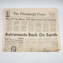Giornali Pittsburgh Premere Dicembre 27 1968 Apollo Moon Atterraggio Ast... - $57.99